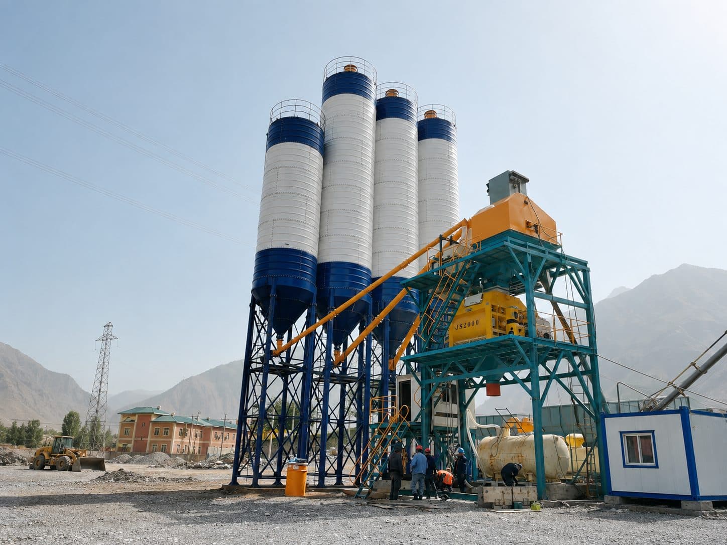 HZS120 statsionar beton zavodi
