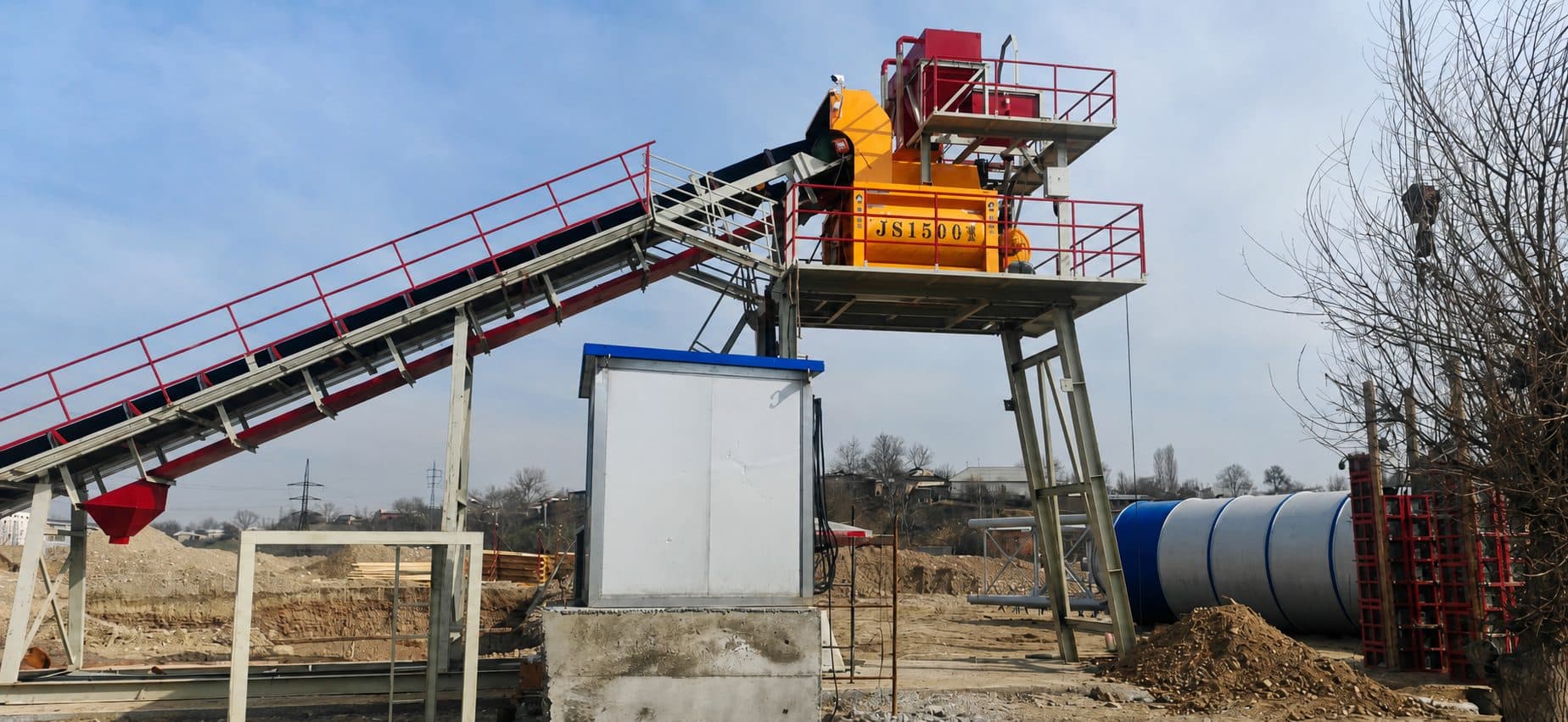 Toshkentdagi MHZS90 beton zavodi